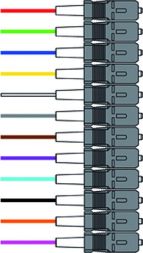 Paschke Datensysteme 10305BUNT-02 SC 50 OM4 2.0m VPE=12 pieces colored LWL fiber pigtail