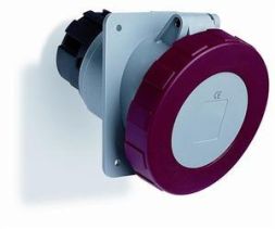 ABB Stotz-Kontakt 263RU6W, panel-mounted socket, 63 A, IP67 6h, standard flange, 2CMA167374R1000