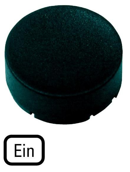 Eaton M22-XDH-S-D6 button plate, high black, ON, 218233