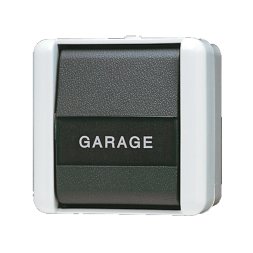 Jung 831NAW button, 1-pole normally open 250 V ~, with label field, IP 44, WG 800