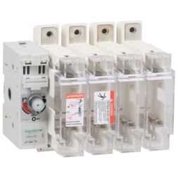 Schneider Electric GS2LLG4 with fuses TeSys GS2L 4p 160A DIN 00 switch disconnector