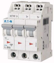 Eaton PLI-D16/3 circuit breaker, 16A, 3p, D-Char , 101328