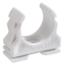 Fränkische Rohrwerke 22572020 clipfix-UV 20 white clamp