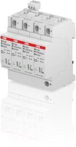 ABB Stotz-Kontakt OVR T2 4L 40-440 P TS QS, OVR T2 4L 40-440 P TS QS SPD T2 4-pole, Uc 440V, TNS TS, 2CTB803873R5300