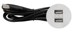 Kopp 939720019 VersaPICK USB round white power strips