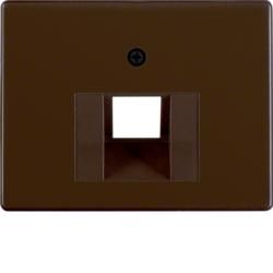 Berker 14070001 Centre piece for UAE socket brown, glossy Berker Arsys