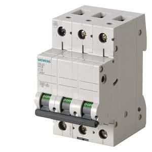 Siemens 5SL6316-6 miniature circuit breaker B16A 3-pole 6kA