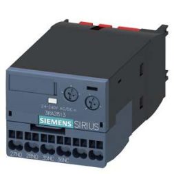 Siemens 3RA2813-2FW10 auxiliary switch snaps onto the front