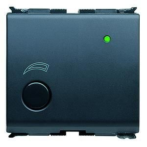 Gewiss GW30401 resistive/inductive loads 260-500W 2M black touch dimmer