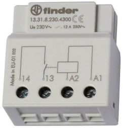 Finder 13.31.8.230.4300 Switching relay for flush-mounted boxes