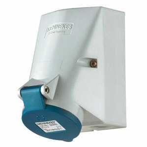 Mennekes 1861 wall socket TwinCONTACT 32A 5-pin 9h 230V IP44
