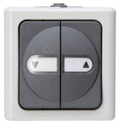 Kopp 561556004 AP-wet room grey blind switch