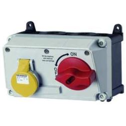 Mennekes 7602 wall socket DUO 16A 3-pole 4h 110V IP44