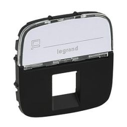 Legrand 755478 cover Valena Allure RJ11/RJ45 BF 1F SW , (black)