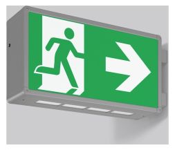 RZB 651081.004.1 Wall Rectangle 485 6.8W LED emergency light