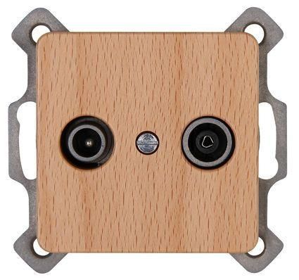 Kopp 917031089 MILANO TV/RF beech antenna socket