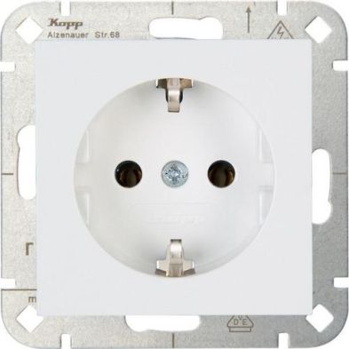 Kopp 949313005 HK07 arctic white SCHUKO socket