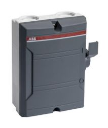 ABB Stotz-Kontakt BW240DP, load-break switch in housing 2-pole 40A 230V with dark grey handle, 2CMA142407R1000
