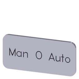 Siemens 3SU1900-0AC81-0DY0 label plate 12.5x27 Man-O-Auto