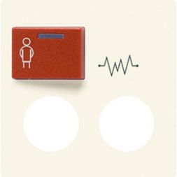 Jung A071A cover for Ackermann, type 73075 D, 73075 B, red, series AS, white