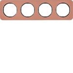 Berker MAN0107317 frame 4-way R.1 copper/black