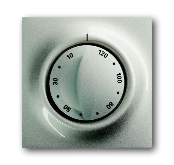 Busch-Jaeger 1771-79 central plate, with rotary handle, with imprint champagne metallic