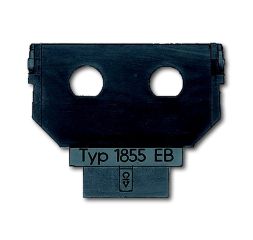 Busch-Jaeger 1855 EB socket, 2x BNC/TNC sockets for soldering connection