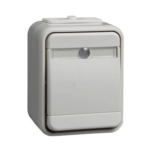 ELSO 441610 universal switch illuminated 10A AquaTop pearl white