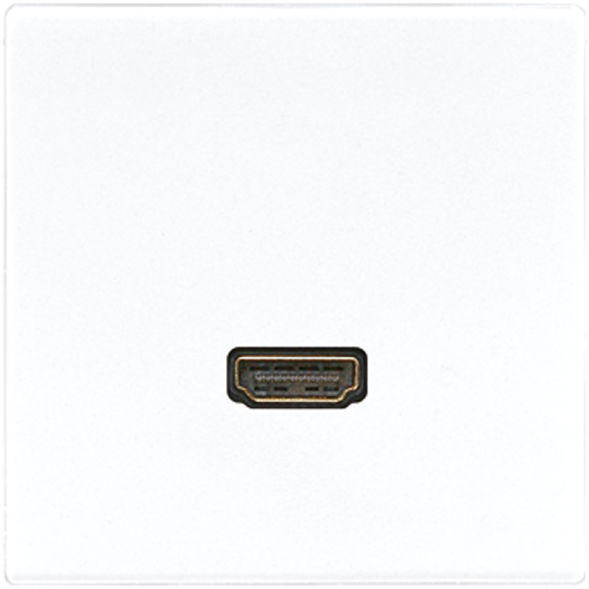 Jung MALS1112WW Multimedia connection system HDMI, LS series, alpine white