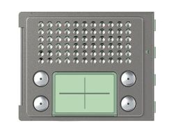 Bticino 351085 front panel SFERA Robur BASIS for loudspeaker 4RT-D ROBUR, (brass)