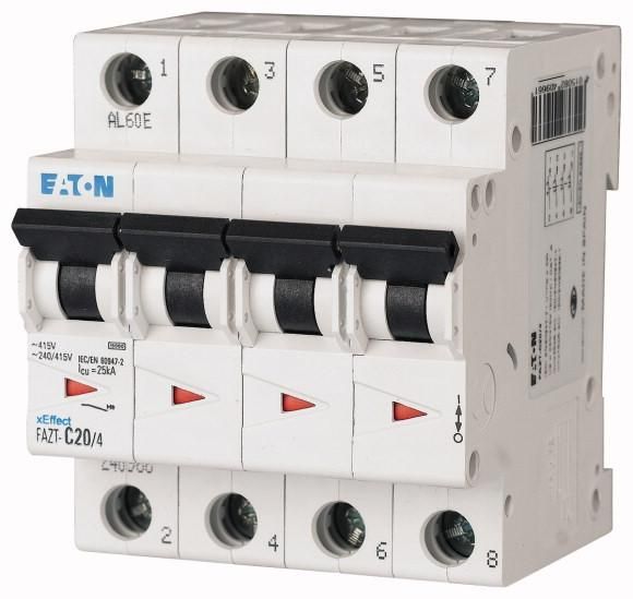 Eaton FAZT-C4/4 miniature circuit breaker, 240949