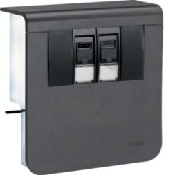 TEHALIT SL200809079011 Equipment carrier SL20080907 RAL9011 graphite black