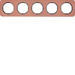 Berker MAN0107417 frame 5-way R.1 copper/black