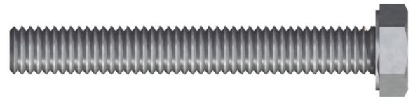 Reisser 000933V038-080025S-1 DIN 933 thread screw, hexagon VG, M 8 X 25, stainless steel A2, pickled, passivated, packed in 50 pieces