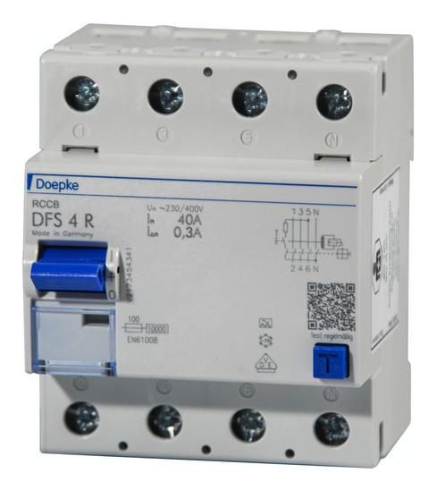 Doepke DFS4 040-4/0,03-AR HD residual current circuit breaker 040-4/0,03-AR, 09134911HD