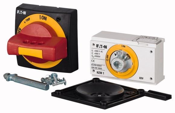 Eaton NZM1-XTVDVR-0 door coupling rotary handle, red-yellow, size 1, 279400