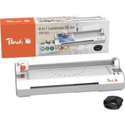 Peach PBP350 6 in 1 laminator including corner rounder and trimmer A4 (PBP350 )