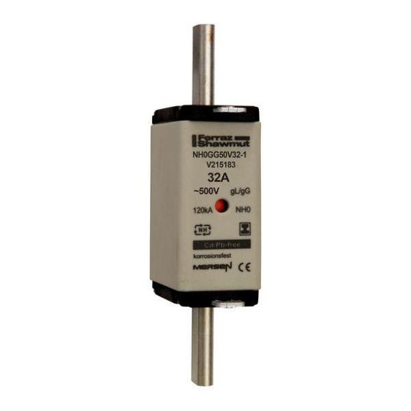 Mersen 1F043.000000 NH0GG50V32-1 32A size 0 AC500V KK gG NH fuse link