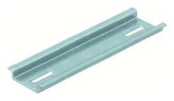 OBO Bettermann 2069 35x7.5mm length 118mm T-series top hat rail, 1115382