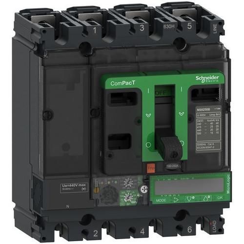Schneider Electric C16N47E160 ComPacT NSX160N 50kA/415VAC MicroLogic 7 molded case circuit breaker