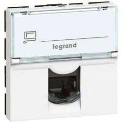 Legrand 076574 Mosaic 1-f.RJ45 Cat 6A UTP 2-mod.ultraws insert