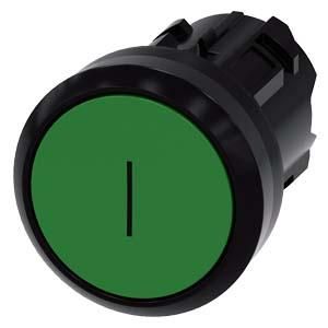 Siemens 3SU1000-0AB40-0AC0 push button 22mm round green symbol I
