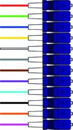 Paschke Datensysteme 10404BUNT-02 SC 9 OS2 2.0m VPE=12 pieces colored LWL fiber pigtail