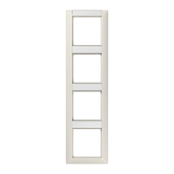 Jung AS584NA frame 4-way, with label field, vertical mounting, Duroplast, AS 500, white