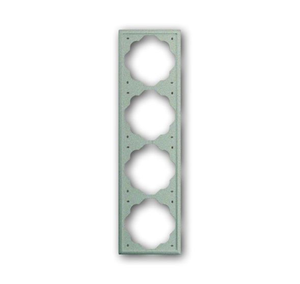 Busch-Jaeger 1724-79 cover frame, 4-way frame champagne metallic