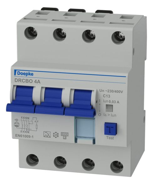 Doepke 09945123 DRCBO 4 C13/0.03/3N-A FI/LS switch