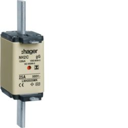 Hager LNH2025MK NH fuse link NH2C gG 500V 25A insulated handle