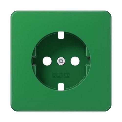 Jung CD521GNPL cover for SCHUKO® sockets, Duroplast, CD series, green (for SV)