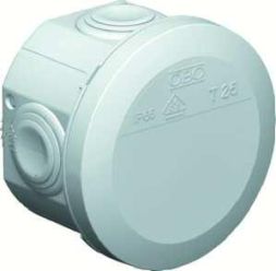 OBO Bettermann T25 D: 80x51 pure white cable junction box, 2007509