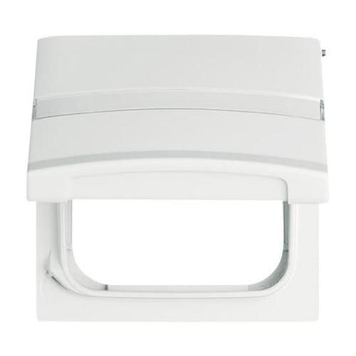 Busch-Jaeger 2118 GKN-34 intermediate ring with hinged lid, with label field alpine white